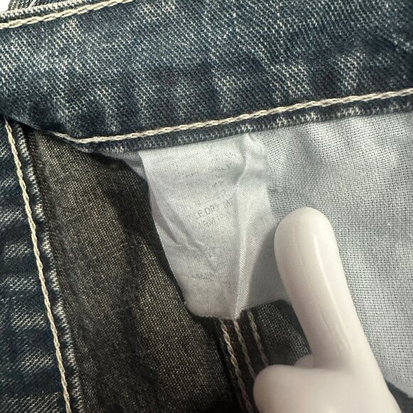 G.H. Bass Carpenter Jeans Reinforced Knee Hammer Loop Dark Wash Mens 34x32 - Picture 8 of 16